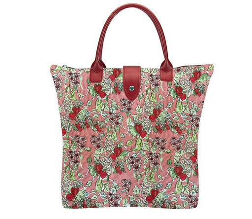 Wild Strawberry by Claire Louise Designs - Folding Bag - Love Thy Bargains