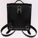 Handmade Leather City Backpack - Black Gothic Studded-3