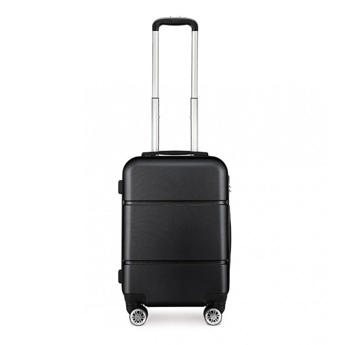 Hard Shell Abs Carry On Suitcase 20 Inch - Black