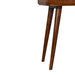 bulk Mini Chestnut Curved Console Table for resale