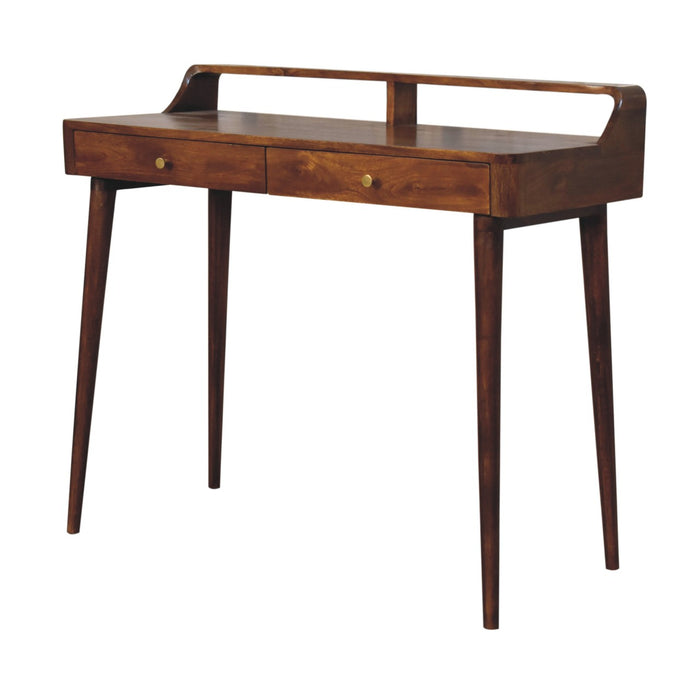 Elevated Chestnut Console Table-2