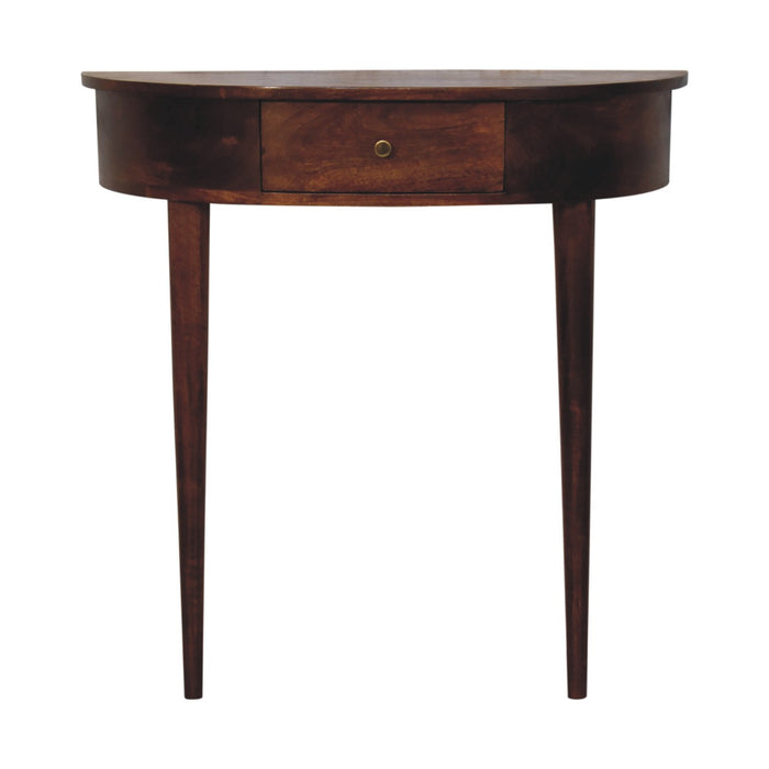 Backless Mounted Chestnut Console-0