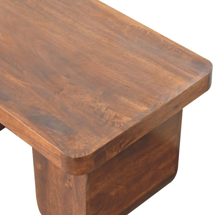 Chunky Chestnut Coffee Table - Love Thy Bargains