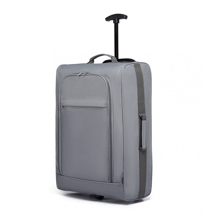 K1873-2 - Kono Cabin Size Soft Shell Hand Luggage - Grey