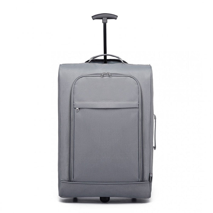 K1873-2 - Kono Cabin Size Soft Shell Hand Luggage - Grey