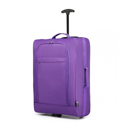 K1873-2 - Kono Cabin Size Soft Shell Hand Luggage - Black - Image 1