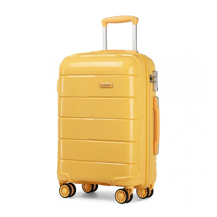 20 Inch Cabin Size Hard Shell Pp Suitcase - Yellow