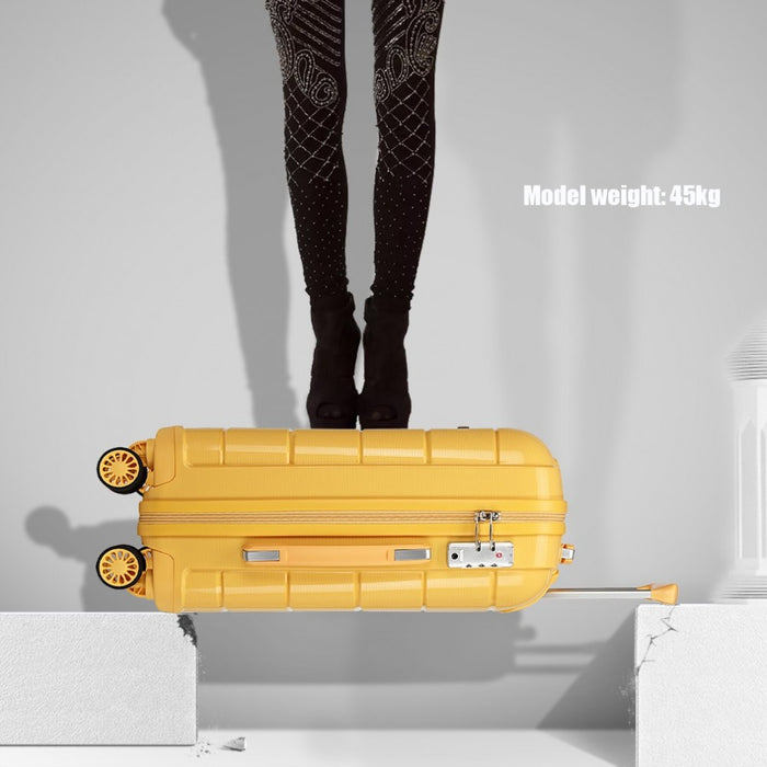 28 Inch Hard Shell Pp Suitcase - Yellow