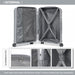 24 Inch Multi Texture Hard Shell Pp Suitcase  Classic Collection  Grey - Image 10