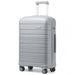 24 Inch Multi Texture Hard Shell Pp Suitcase  Classic Collection  Grey - Image 1