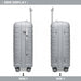 24 Inch Multi Texture Hard Shell Pp Suitcase  Classic Collection  Grey - Image 3