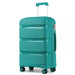 20 Inch Cabin Size Bright Hard Shell Pp Suitcase - Classic Collection - Blue/green - Image 1