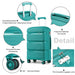 20 Inch Cabin Size Bright Hard Shell Pp Suitcase - Classic Collection - Blue/green - Image 6