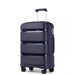 K2092 - Kono Bright Hard Shell Pp Suitcase 3 Pieces Set - Classic Collection - Black - Image 1