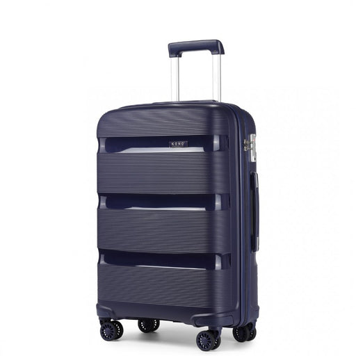 24 Inch Bright Hard Shell Pp Suitcase  Classic Collection  Black - Image 1