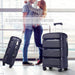 K2092 - Kono Bright Hard Shell Pp Suitcase 3 Pieces Set - Classic Collection - Black - Image 11