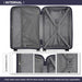 K2092 - Kono Bright Hard Shell Pp Suitcase 3 Pieces Set - Classic Collection - Black - Image 9