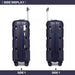 K2092 - Kono Bright Hard Shell Pp Suitcase 3 Pieces Set - Classic Collection - Black - Image 3