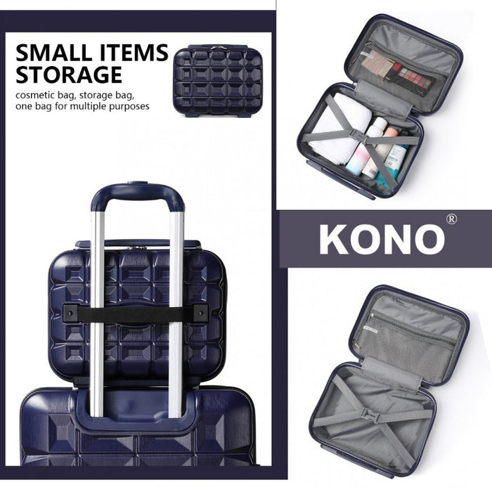 K2292l - Vanity Case Kono à coque rigide et légère en ABS de 13 pouces - Marine