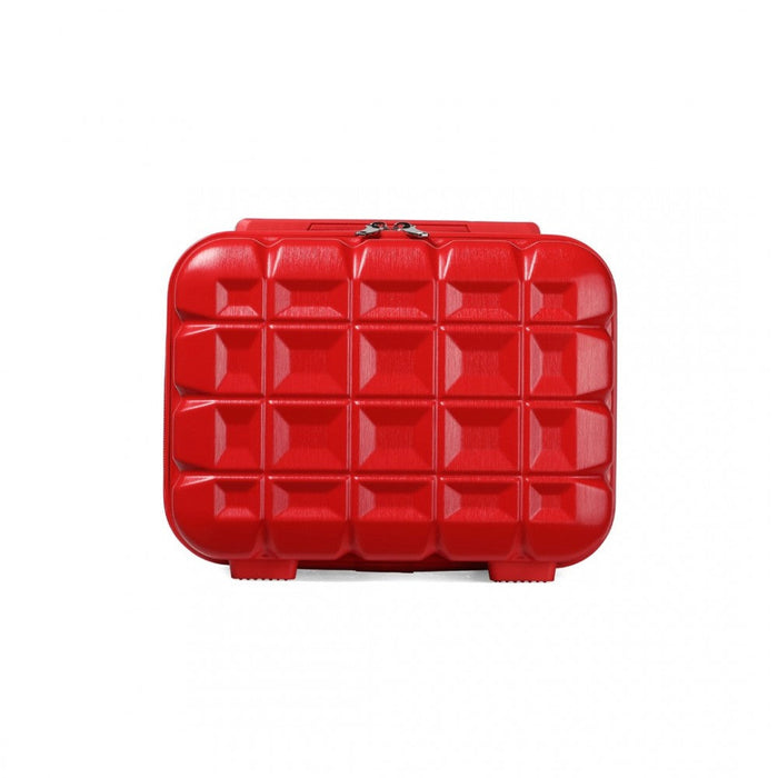 K2292l - Vanity Case Kono à coque rigide et légère en ABS de 13 pouces - Rouge