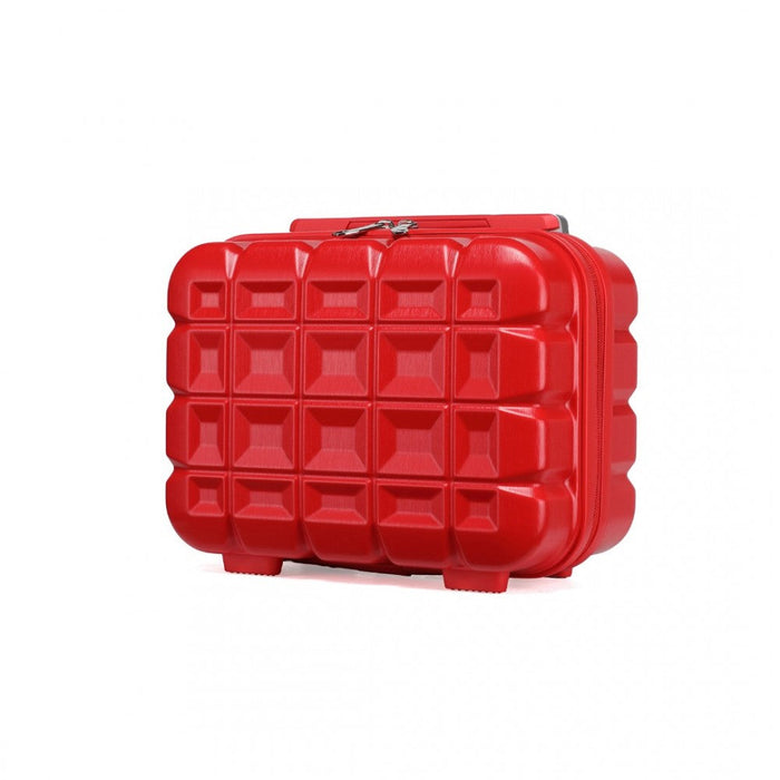 K2292l - Vanity Case Kono à coque rigide et légère en ABS de 13 pouces - Rouge