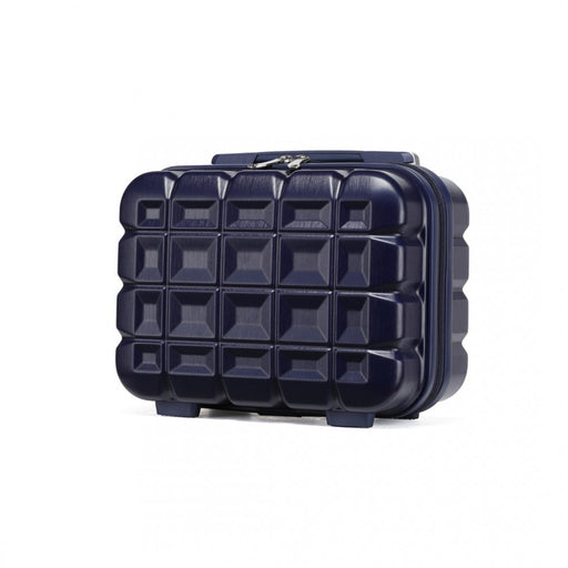 K2292l - Kono 13 Inch Lightweight Hard Shell Abs Vanity Case - Black - Image 1