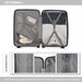K2393L - British Traveller 20 Inch Spinner Hard Shell PP Suitcase With TSA Lock - Black - Image 9