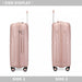 K2393L - British Traveller 24 Inch Spinner Hard Shell PP Suitcase With TSA Lock - Black - Image 3