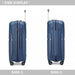 K2393L - British Traveller 24 Inch Spinner Hard Shell PP Suitcase With TSA Lock - Black - Image 3