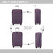 K2393L - British Traveller 24 Inch Spinner Hard Shell PP Suitcase With TSA Lock - Black - Image 4