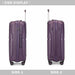 K2393L - British Traveller 24 Inch Spinner Hard Shell PP Suitcase With TSA Lock - Black - Image 3
