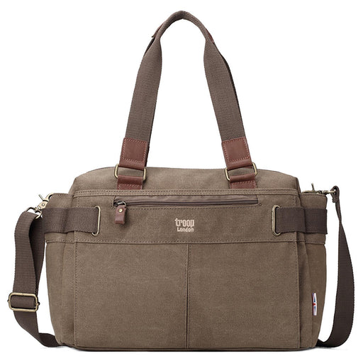 L853 Troop London Classic Double Grab Handle Handbag, Shoulder Bag-0