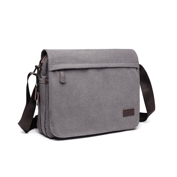 Lb1925 - Kono Classic Expanding Messenger Bag - Grey