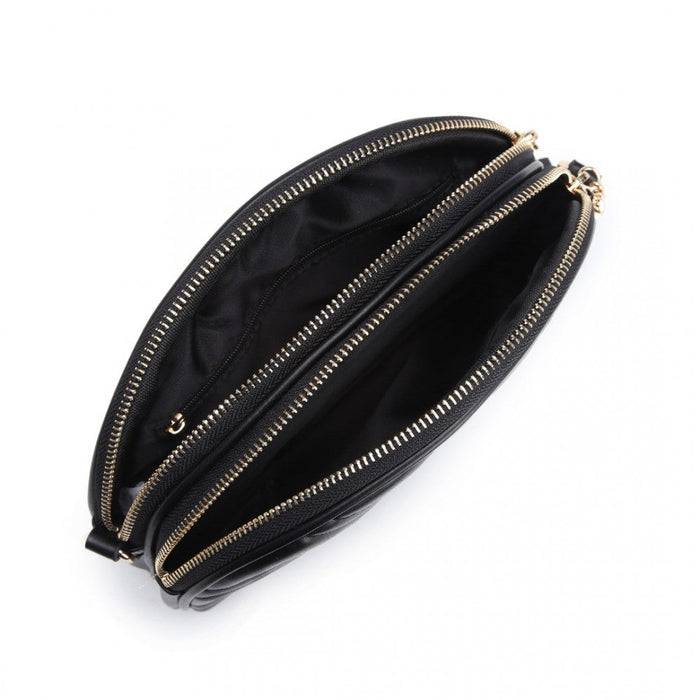 Lb2236 - Miss Lulu Trendy Tassel Crossbody Bag - Black