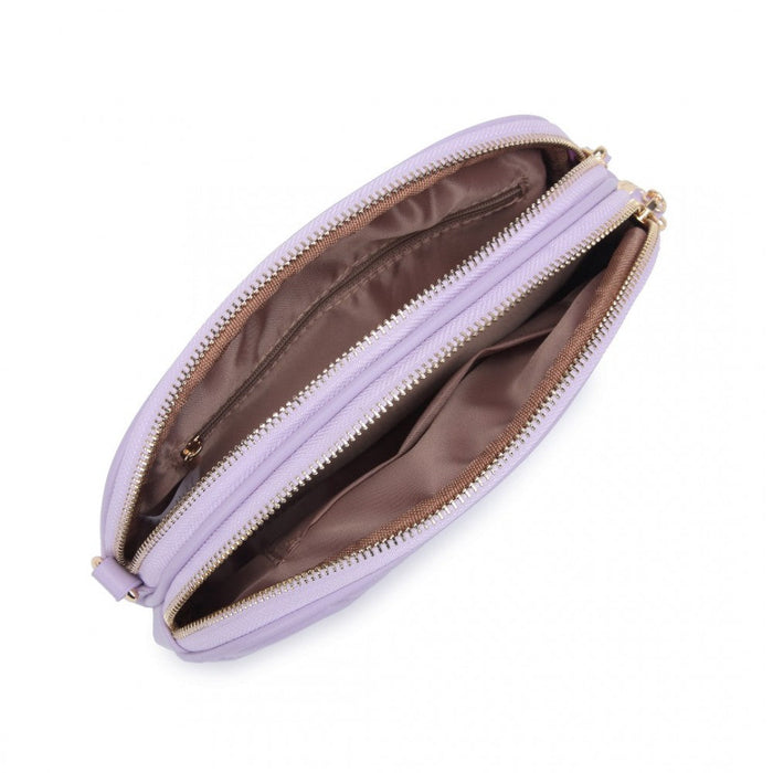 Lb2236 - Miss Lulu Trendy Tassel Crossbody Bag - Purple