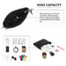 Lb2247 - Miss Lulu Small Pu Leather Soft Crossbody Bag - Black - Image 6