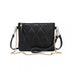 Lb2247 - Miss Lulu Small Pu Leather Soft Crossbody Bag - Black - Image 1
