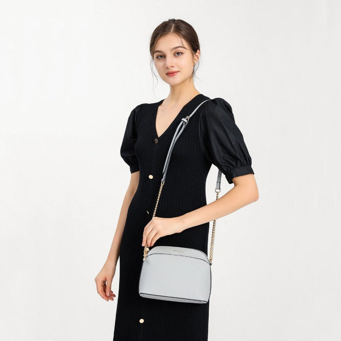 Lt2101 - Miss Lulu Cross-body Sleek Handbag - Black