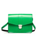 Leather Shoulder Bag - Green-0