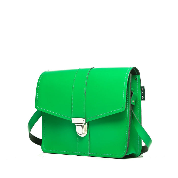 Leather Shoulder Bag - Green-1