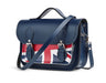 Union Jack Midi Satchel - Navy-1