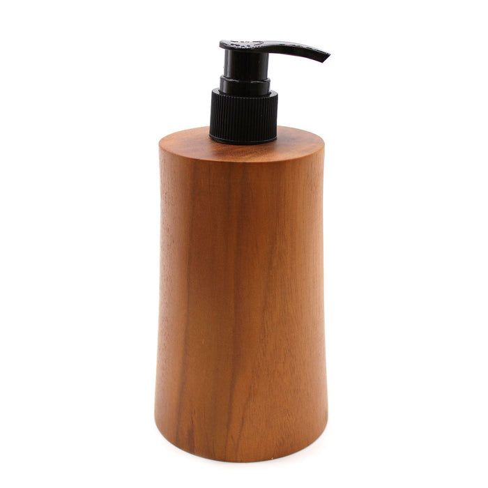 Natural Teakwood Soap Dispenser - Taper