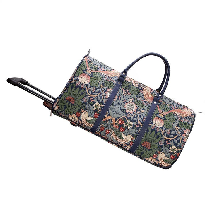 William Morris Strawberry Thief Blue - Pull Holdall-0