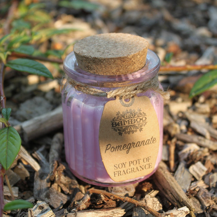 Pomegranate Soy Pot of Fragrance Candles
