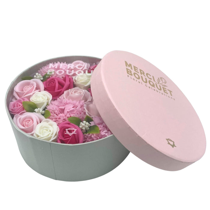 Boîte ronde - Bénédictions de bébé - Roses