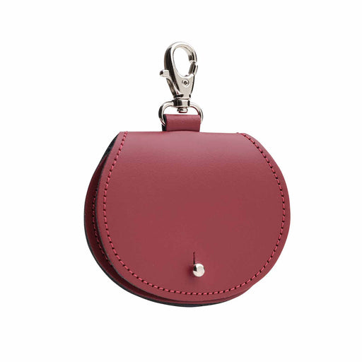 Mini saddle bag coin purse charm - Oxblood-0