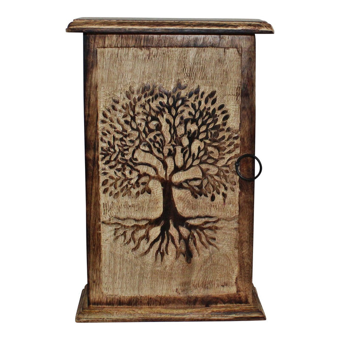 Tree of Life Hand Carved Key Box - Love Thy Bargains