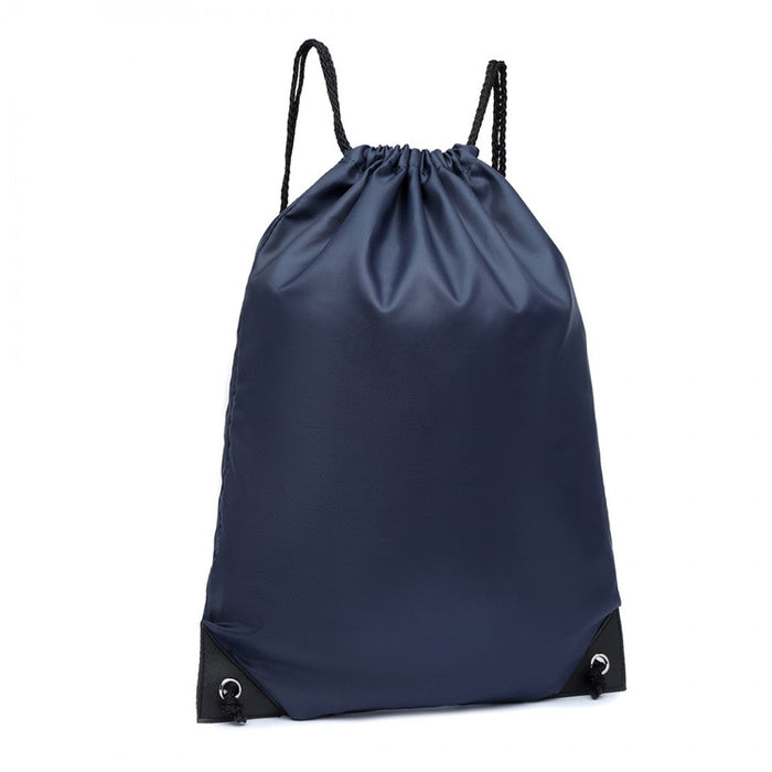 S2020 - Sac à dos à cordon en polyester Kono - Marine