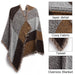 S6427 - Women Ladies Fashion Plaid Scarf Blanket Winter Warm Wrap Shawl - Coffee - Image 7
