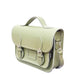 Leather Midi Satchel -  Sage -Green-1